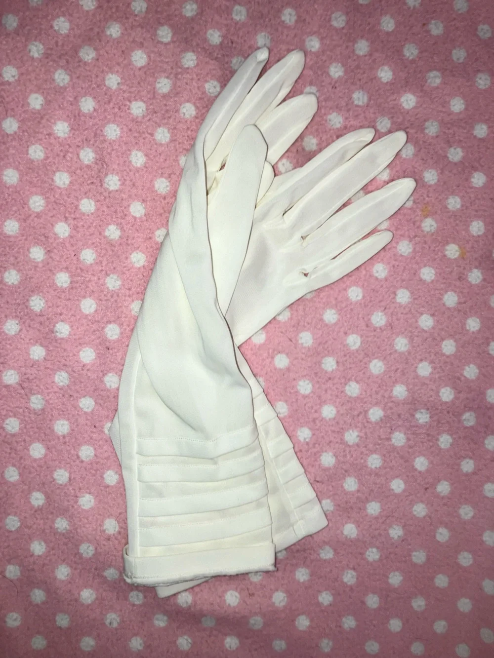 Vintage Nylon Gloves M - 7